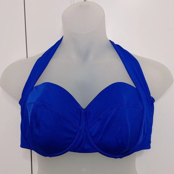 ASOS blue bikini top - Picture 2 of 5